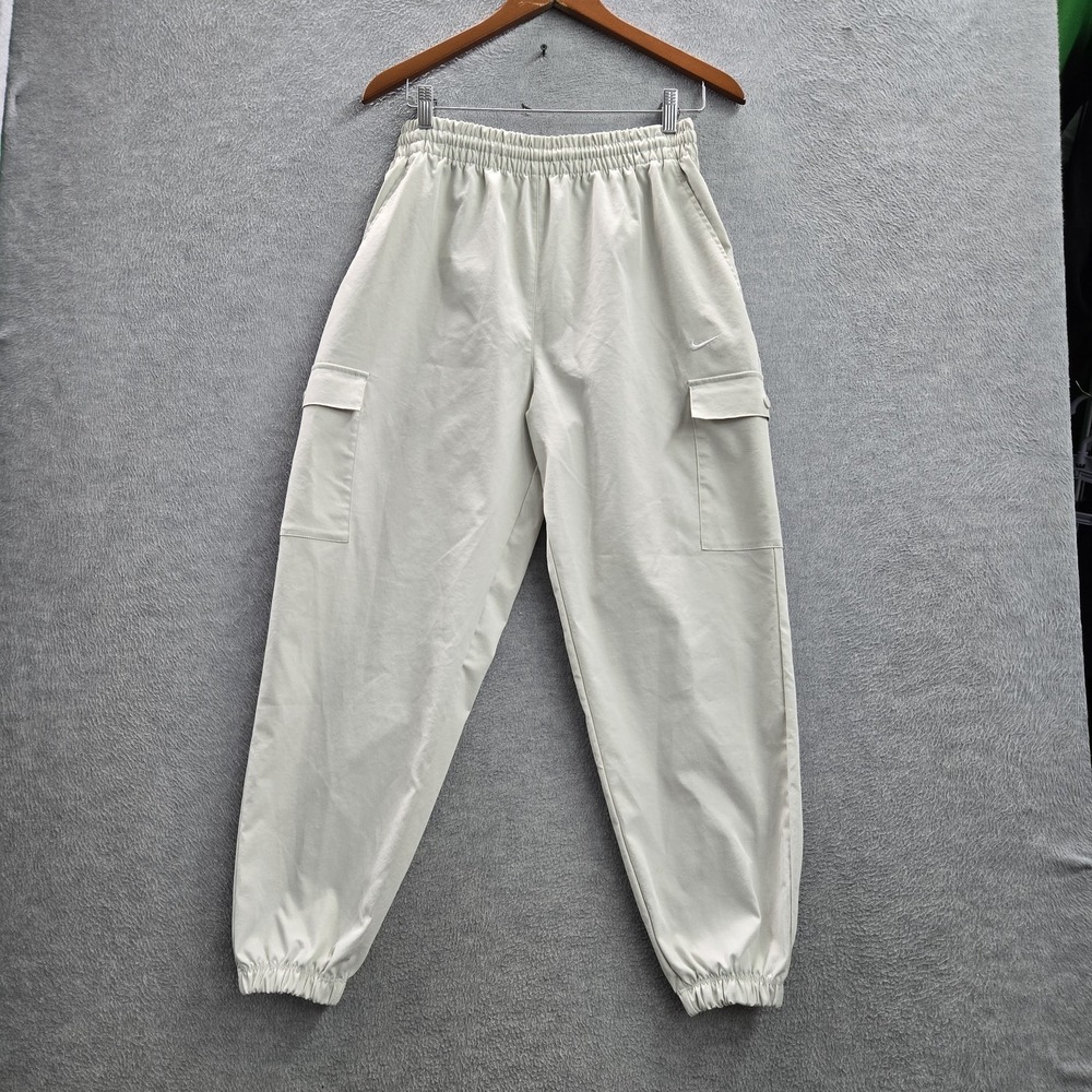 Nike Junior Pants L White Embroidered Cargo Jogger Sty Star‎ Trouser Oversized